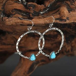 Bohemian Turquoise Color Earrings